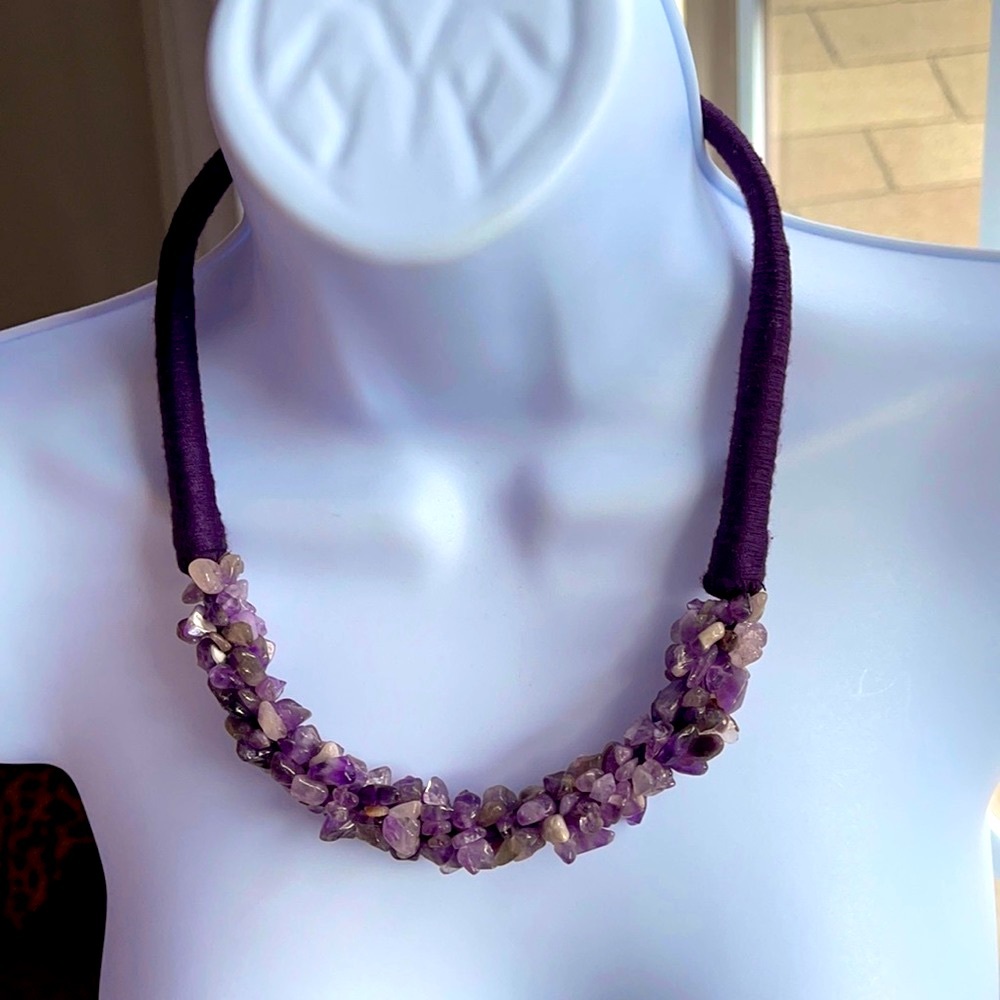Amethyst Necklace and Earrings set